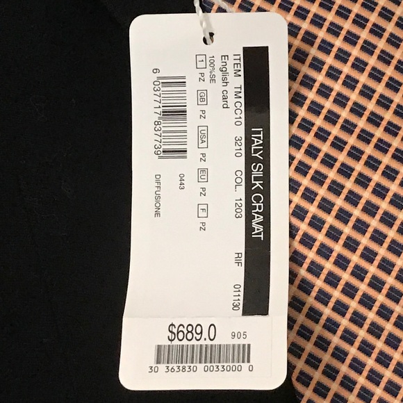 GIFTABLE🎁DOLCE & GABBENA SILK CREVAT (TIE) NEW IN BOX WITH TAGS RETAIL $700. - Picture 15 of 16